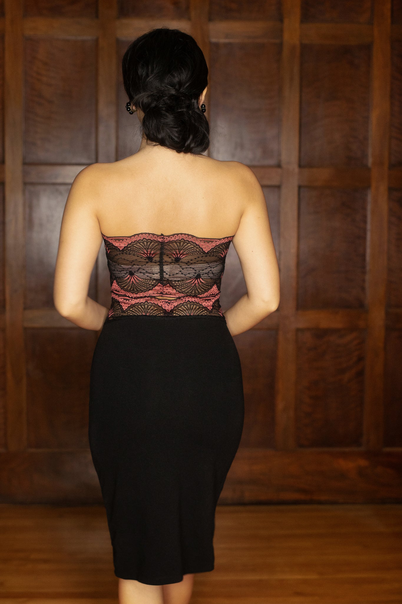 Ava Lace Cut Out Wiggle Dress