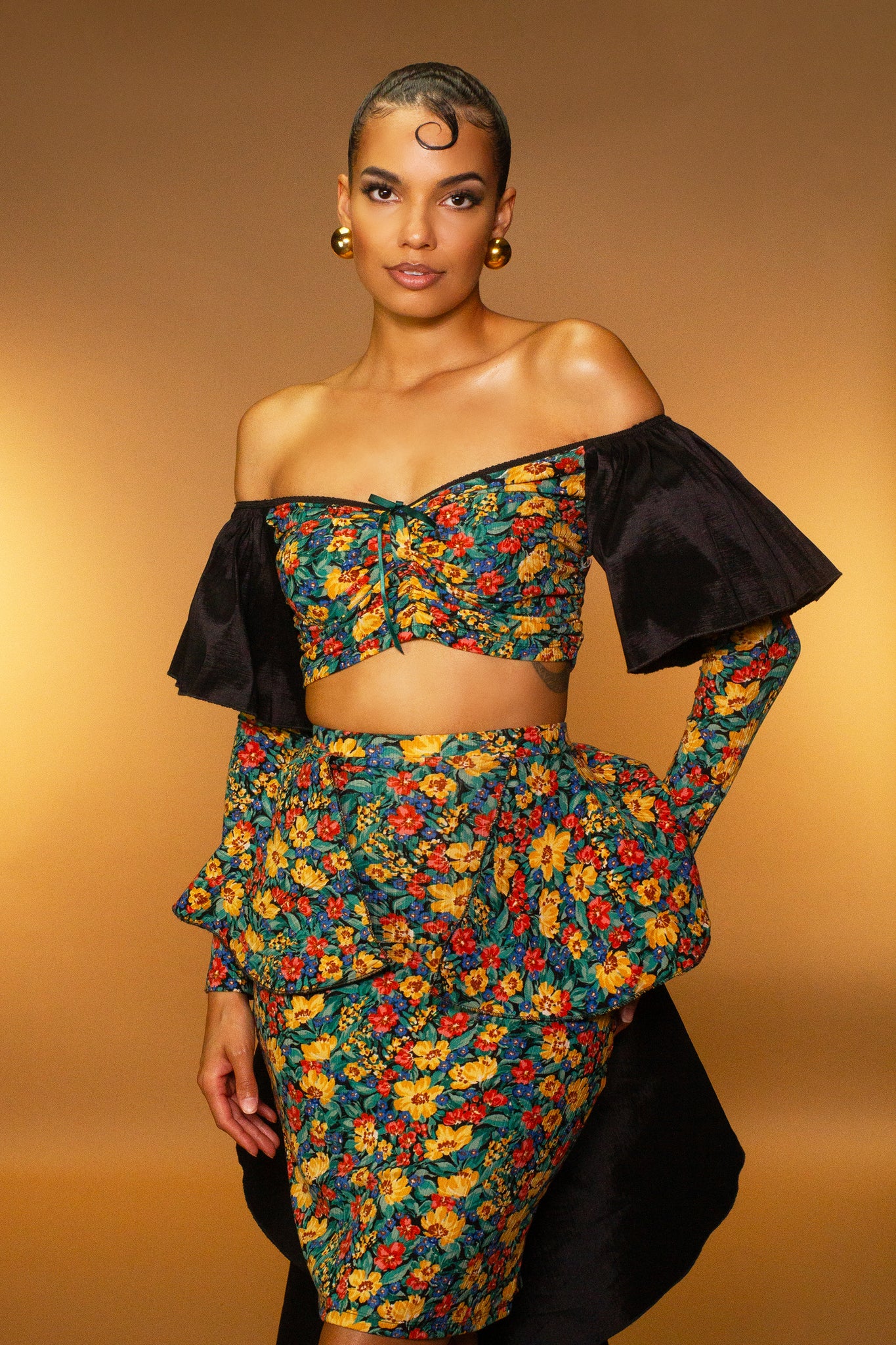 Laura Peplum Cocktail Set