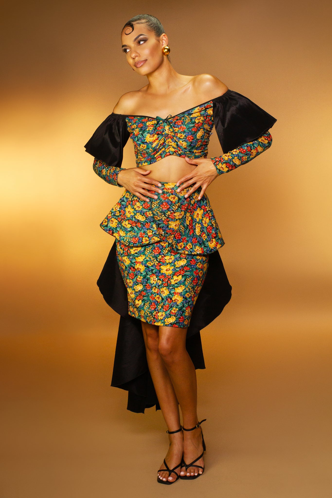 Laura Peplum Cocktail Set