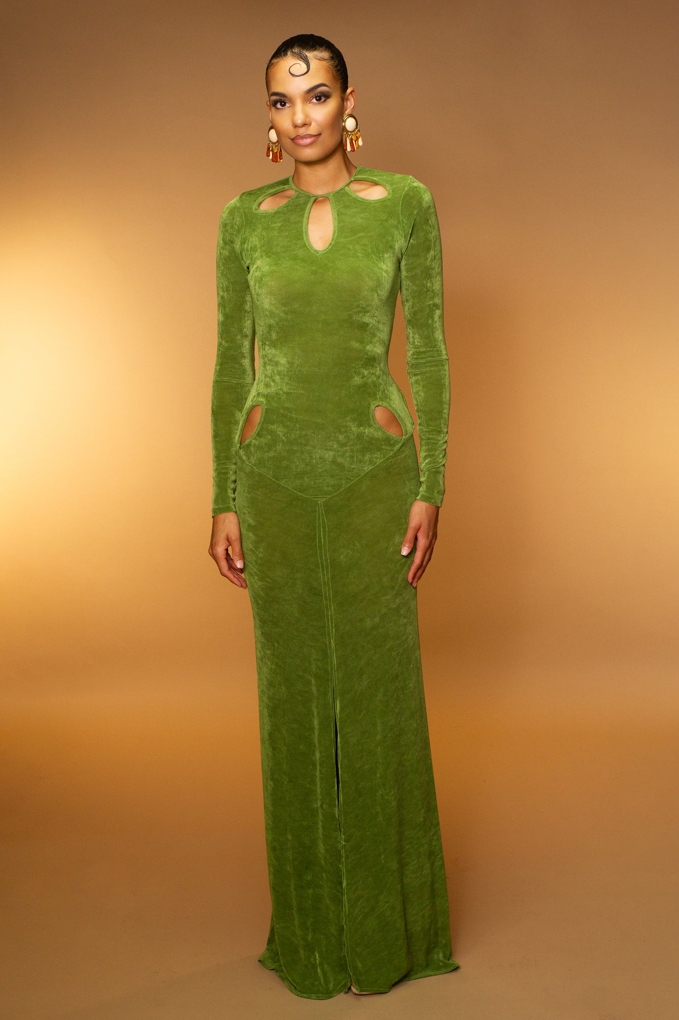 the limited green dress Vernalis Limited Edition Keyhole Gown An Atelier