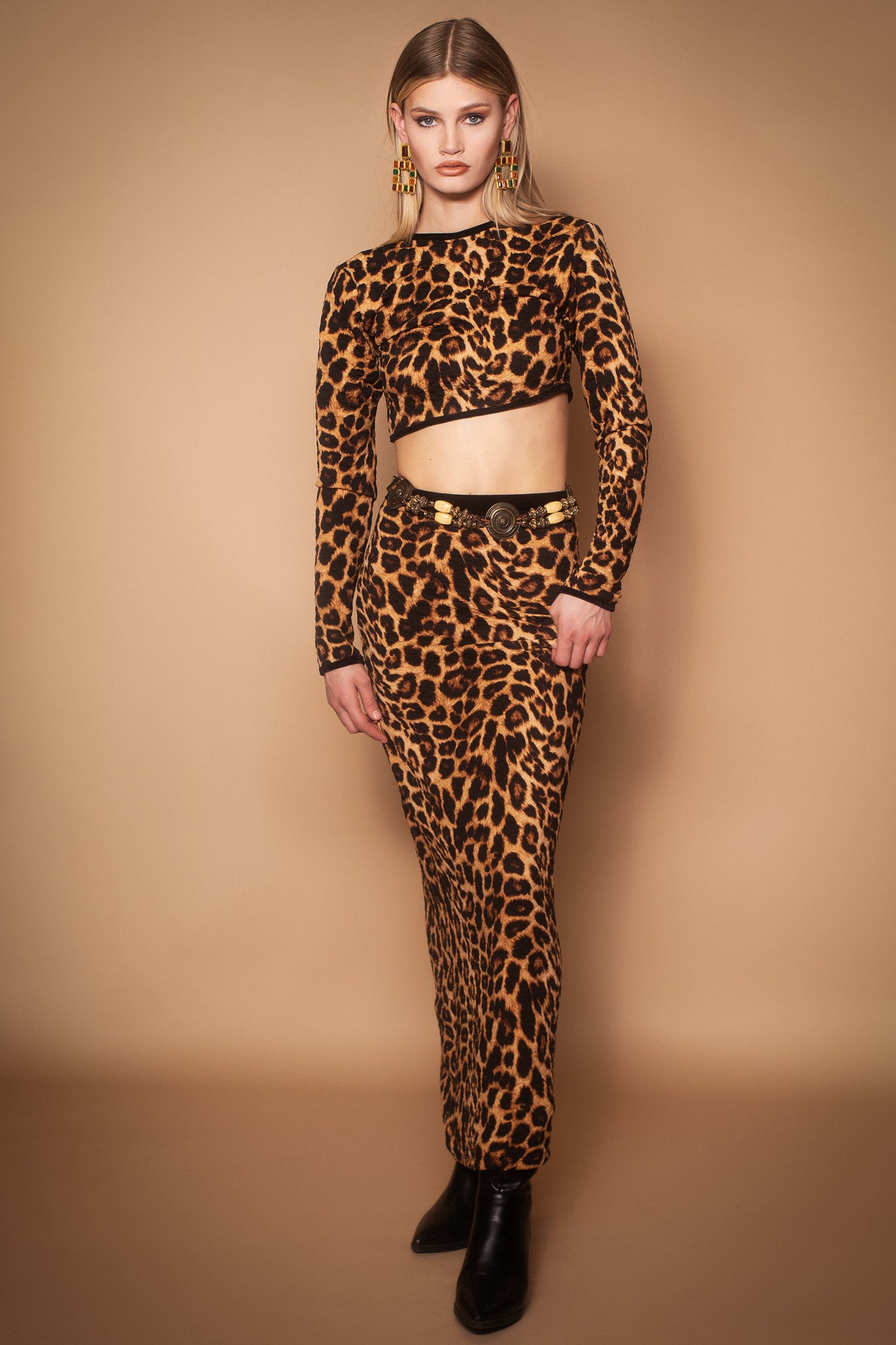 Quinn Quilted Leopard Set