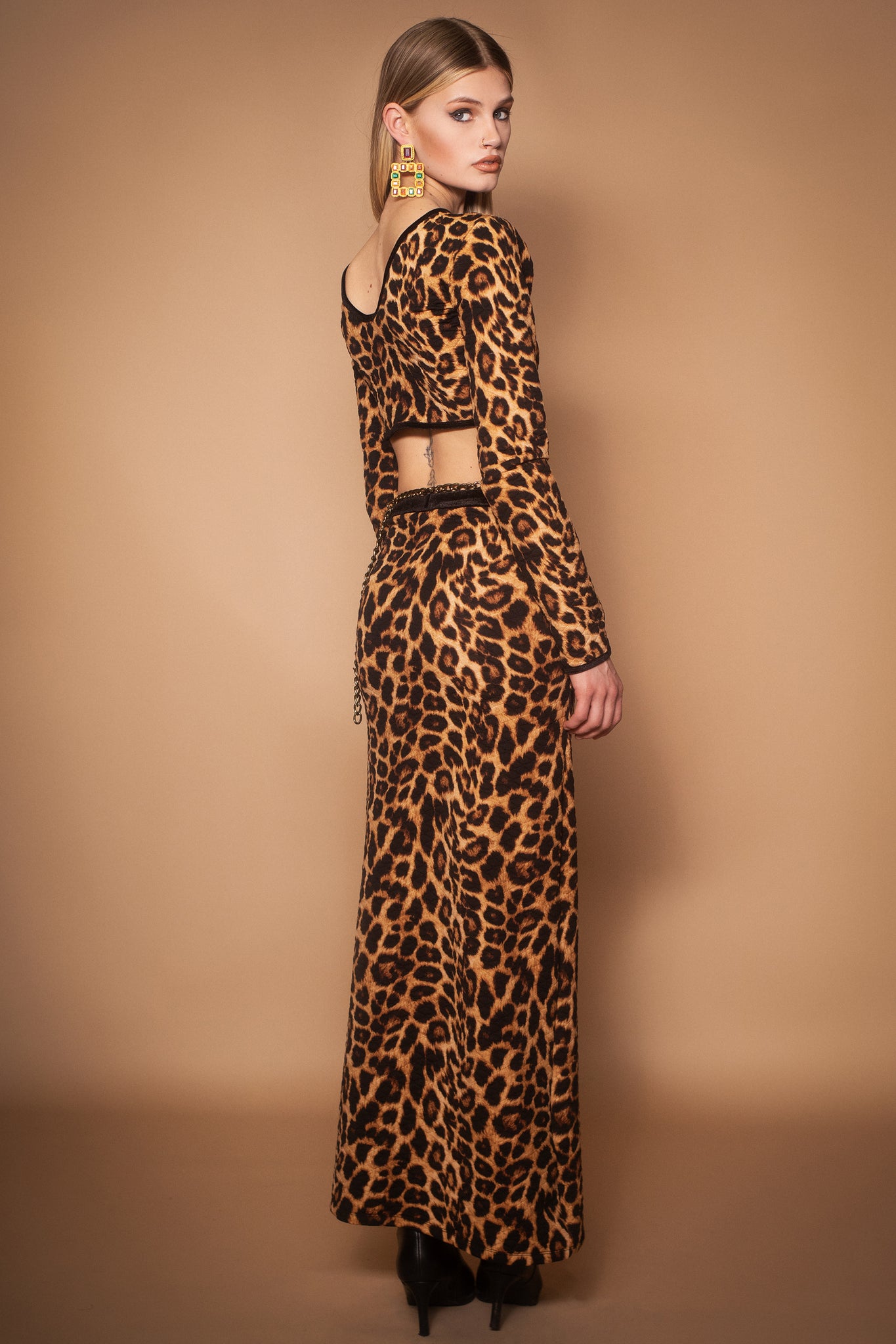 Quinn Quilted Leopard Set