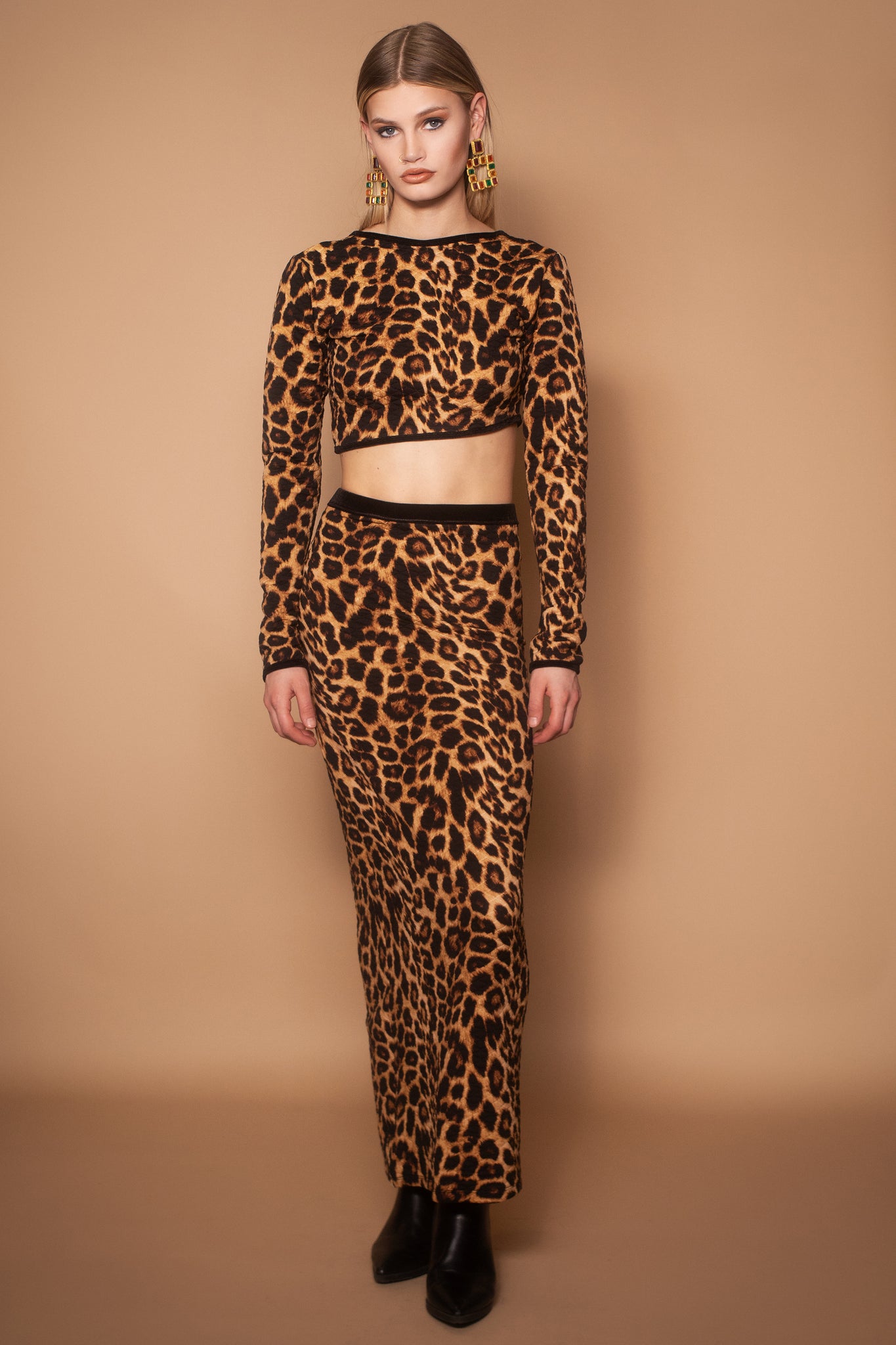 Quinn Quilted Leopard Set