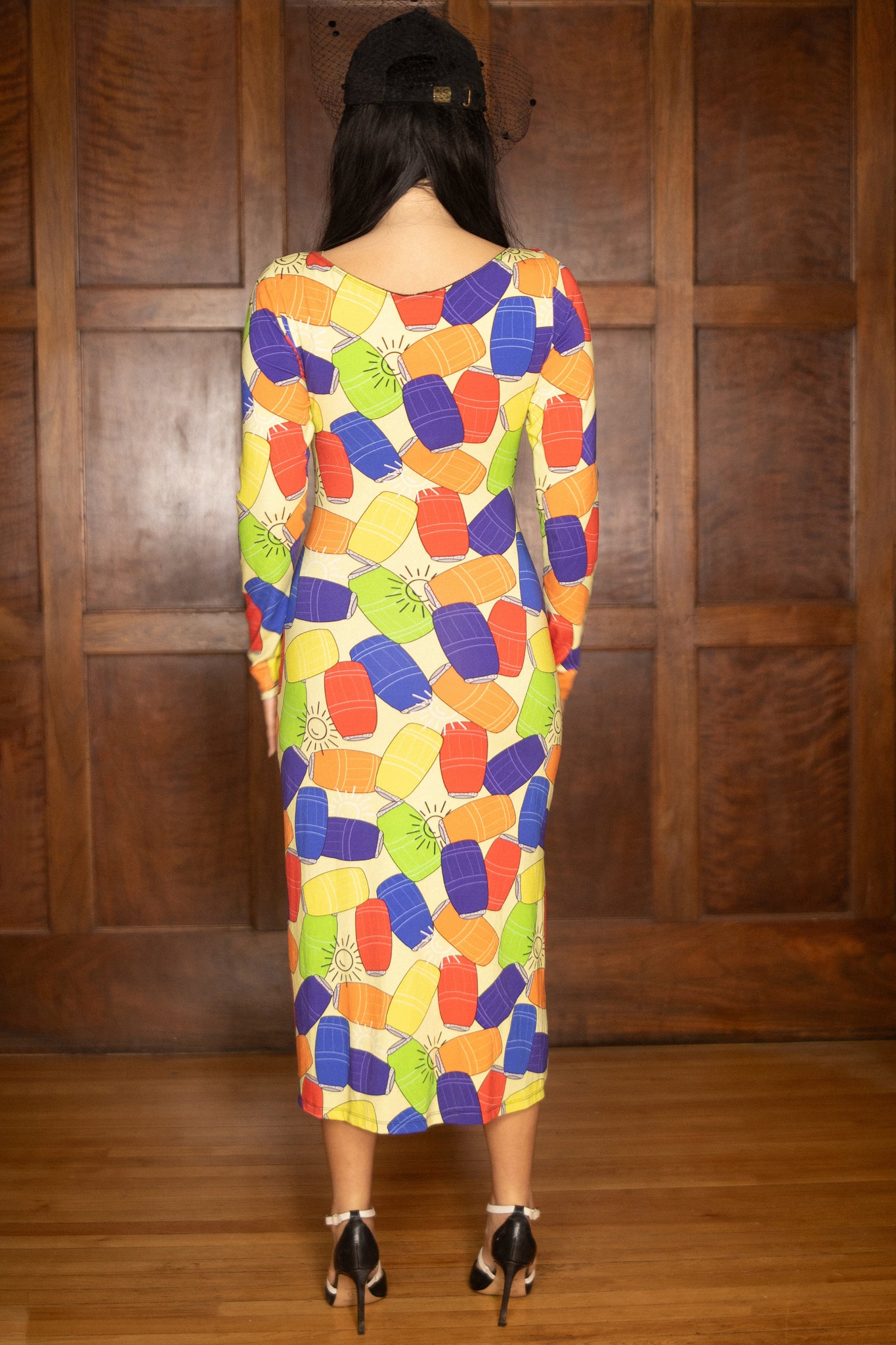 Lucille Pop Art Bamboo Midi Dress