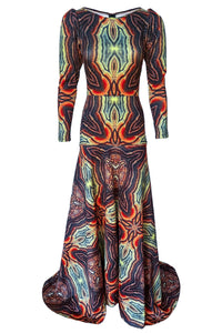 Delphina Fit and Flare Gown
